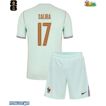 Frankrike William Saliba #17 Bortedraktsett Barn VM 2026 Kortermet (+ Korte bukser)